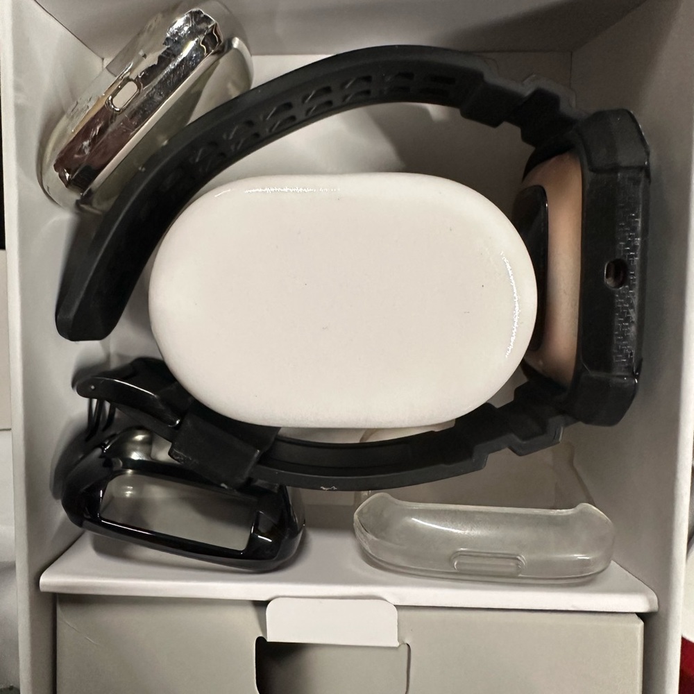 Fitbit versa 2 with two bands three protectors and two chargers